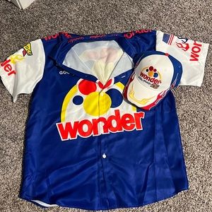 Men’s XL Ricky Bobby Talladega Nights Shirt and Hat